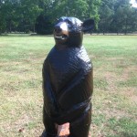 4 foot chainsaw carved bear