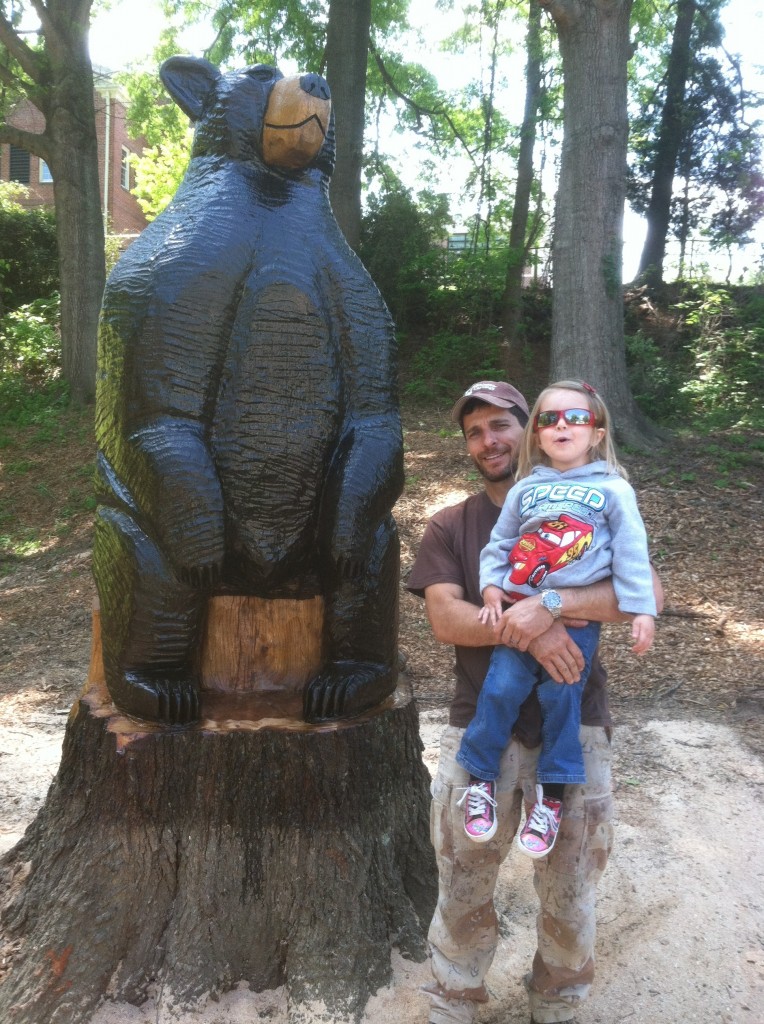 Chainsaw carved 8 foot bear
